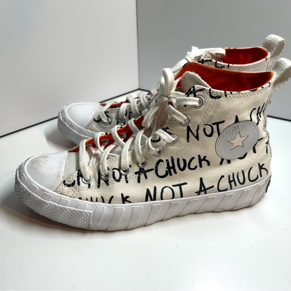 Converse Men's UNT1TL3D White "Not a Chuck" Hightops in‎ Size 8.5 - Picture 2 of 15